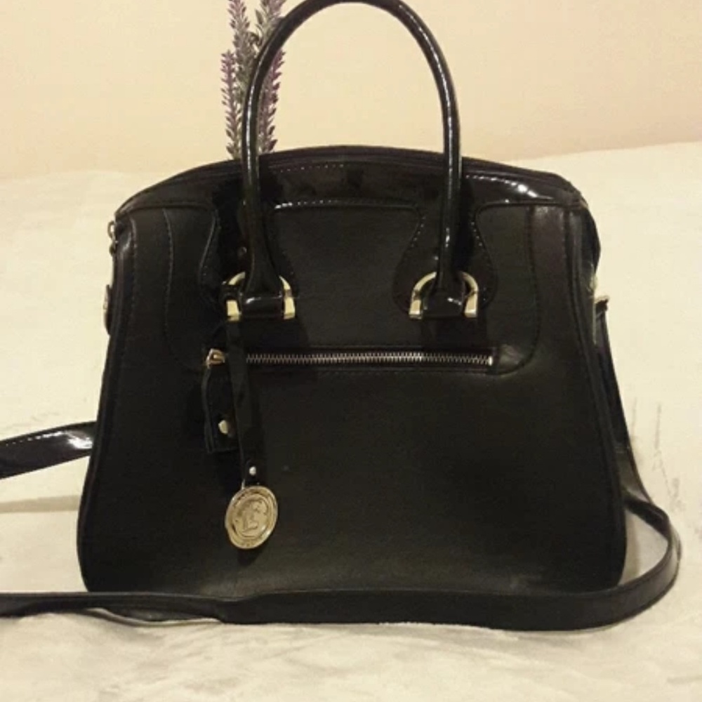 Faux Leather London Fog Mini Tote